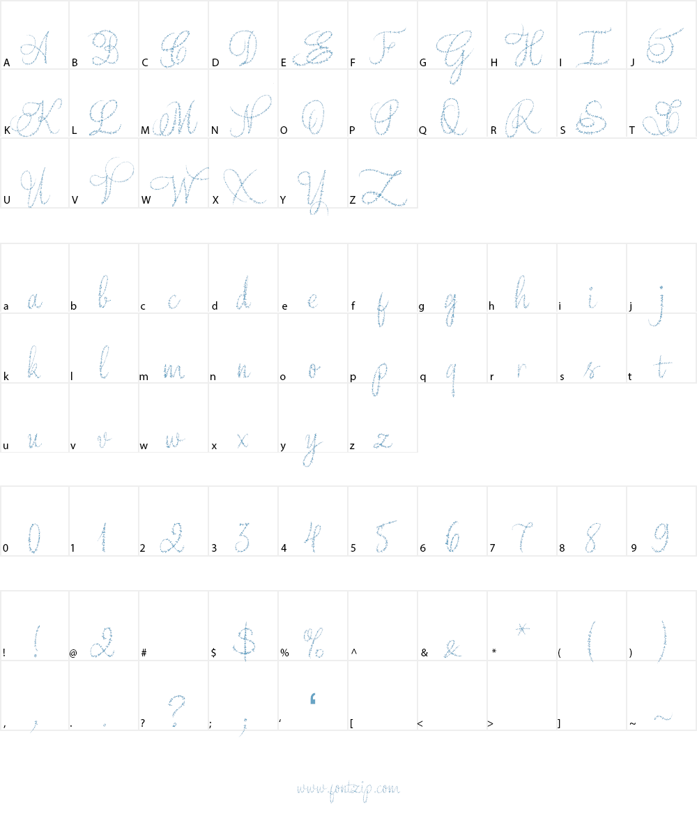 Yore script Font Character